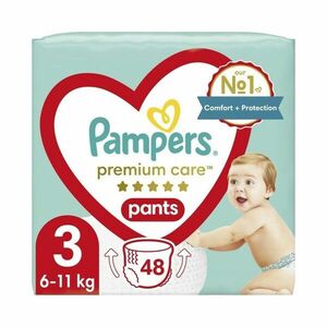 Pampers Premium Care vel. 3 6-11 kg plenkové kalhotky 48 ks obraz