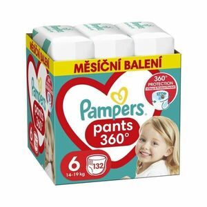 Pampers Pants vel. 6 Monthly Pack 14-19 kg plenkové kalhotky 132 ks obraz