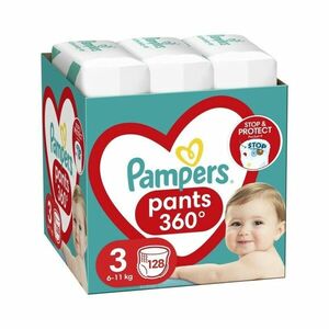 Pampers Pants vel. 3 Mega Pack 6-11 kg plenkové kalhotky 128 ks obraz