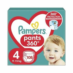 Pampers Pants vel. 4 Mega Pack 9-15 kg plenkové kalhotky 108 ks obraz