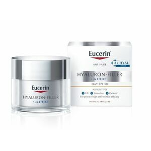 Eucerin Hyaluron-Filler + 3x Effect denní krém SPF30 proti vráskám 50 ml obraz