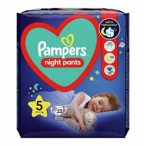 Pampers Night Pants vel. 5 12–17 kg dětské plenkové kalhotky 22 ks obraz