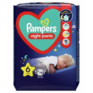 Pampers Night Pants vel. 6 15+ kg dětské plenkové kalhotky 19 ks obraz