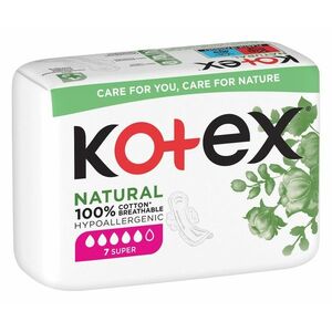 Kotex NATURAL Super vložky 7 ks obraz