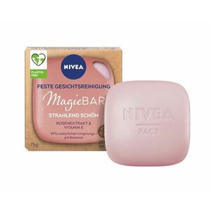 Nivea MagicBAR Čisticí pleťové mýdlo s růží 75 g obraz