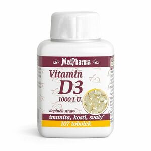 Medpharma Vitamin D3 1000 I.U. 107 tobolek obraz