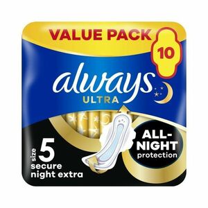 Always 5 Secure Night Extra Protection vložky 10 ks obraz