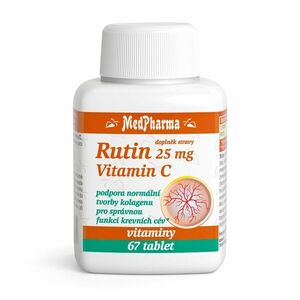 Medpharma Rutin 25 mg + vitamin C 67 tablet obraz