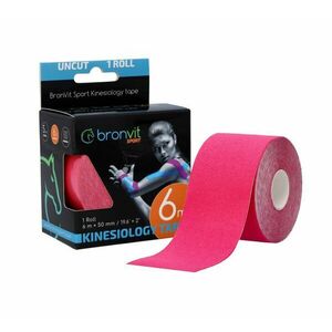 BronVit Sport Kinesio Tape classic 5 cm x 6 m tejpovací páska růžová obraz