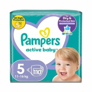 Pampers Active Baby vel. 5 11-16 kg dětské pleny 110 ks obraz