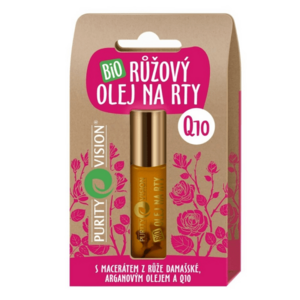 Purity Vision BIO Růžový olej na rty s Q10 10 ml obraz