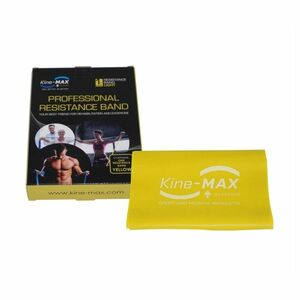 KineMAX Professional Resistance Band lehká 2 m posilovací guma 1 ks žlutá obraz