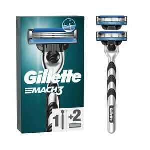 Gillette Mach3 holicí strojek + náhradní břity 2 ks obraz