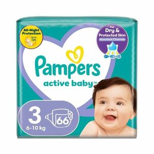 Pampers Active Baby vel. 4 Maxi Pack 9–14 kg dětské pleny 58 ks obraz