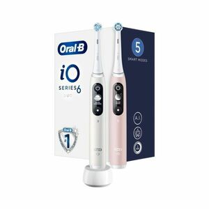 Oral-B iO Series 6 Duo elektrický zubní kartáček 2 ks White/Rose obraz