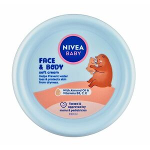 Nivea baby Face & Body Soft krém na obličej a tělo 200 ml obraz