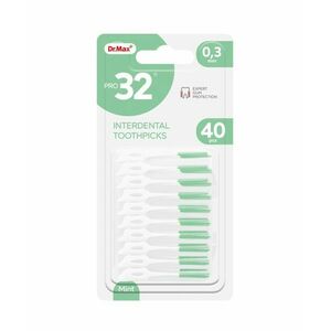 Dr. Max PRO32 Interdental Toothpicks 0, 3 mm mezizubní párátko 40 ks obraz