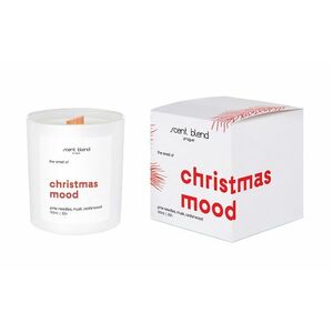 Scent Blend Svíčka s vůní Christmas Mood 160 ml bílá obraz