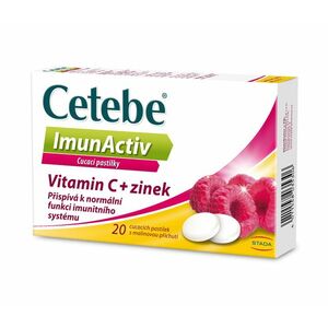 Cetebe ImunActiv Vitamin C + zinek 20 cucavých pastilek obraz