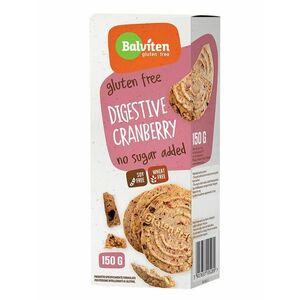 Balviten Digestive Cranberry bezlepkové ovesné sušenky bez cukru 150 g obraz