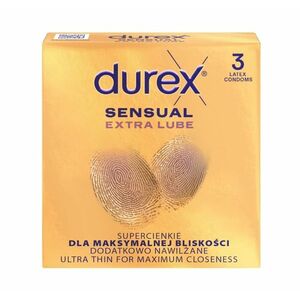 Durex Sensual Extra Lube kondomy 3 ks obraz