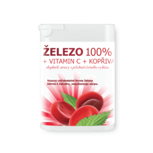 Rapeto Železo 100% + vitamin C + kopřiva 90 tablet obraz