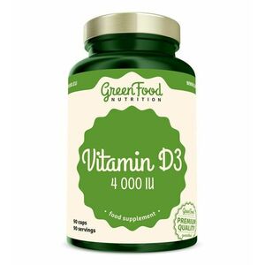 GreenFood Nutrition Vitamin D3 4000 IU 90 kapslí obraz