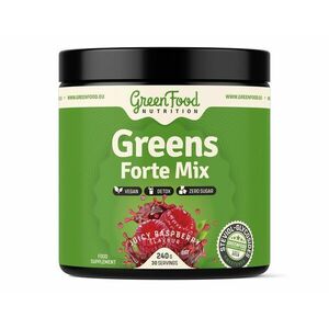 GreenFood Nutrition Greens Forte Mix juicy raspberry 240 g obraz