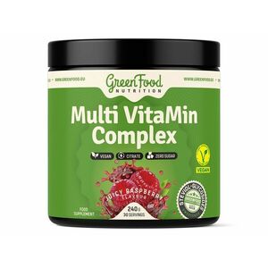 GreenFood Nutrition Multi VitaMin Complex juicy raspberry 240 g obraz