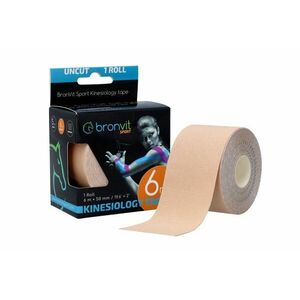 BronVit Sport Kinesio Tape classic 5 cm x 6 m tejpovací páska světle béžová obraz