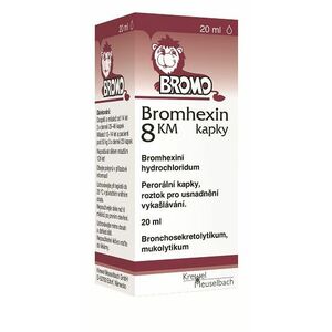 BROMHEXIN 8 KM kapky 8 mg/ml 20 ml obraz