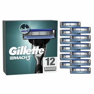 GILLETTE Mach3 Náhradní hlavice pro muže 12 ks obraz