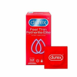 DUREX Feel Thin Extra Lubricated Kondomy 12 ks obraz