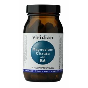 VIRIDIAN Magnesium Citrate with Vitamin B6 90 kapslí obraz