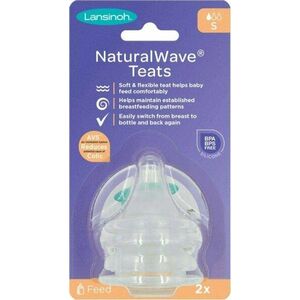 LANSINOH NaturalWave savička S (pomalý průtok) 2 ks obraz