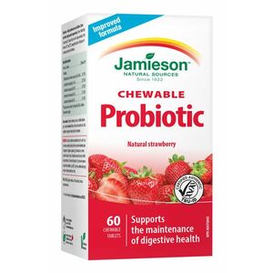 JAMIESON Probiotic jahoda žvýkací tablety 60 ks obraz