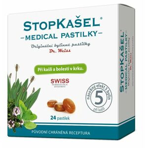 DR.WEISS Stopkašel Medical pastilky 24 pastilek obraz