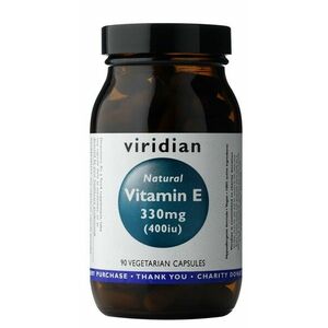 VIRIDIAN Vitamin E 330 mg 400iu 90 kapslí obraz