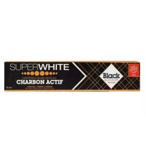 SUPER WHITE Bělící zubní pasta SUPERWHITE s aktivním uhlím 75 ml obraz