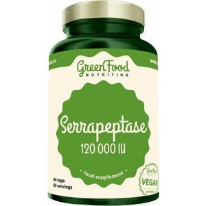 GREENFOOD NUTRITION Serrapeptase 120000IU 60 kapslí obraz