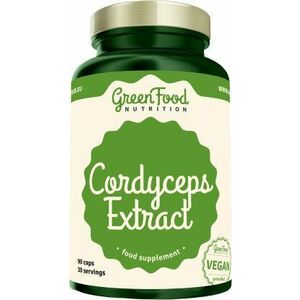 GREENFOOD NUTRITION Cordyceps extract 90 kapslí obraz