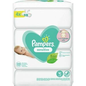 PAMPERS Sensitive XXL Vlhčené ubrousky 4 x 80 ks obraz