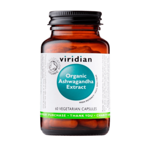 VIRIDIAN Ashwagandha Extract Organic 60 kapslí obraz