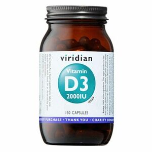 VIRIDIAN Vitamin D3 2000iu 150 kapslí obraz