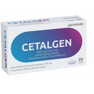 CETALGEN 500mg/200mg, 20 tablet 20 ks obraz