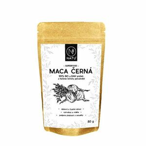 NATU Maca cerná BIO prášek 80 g obraz