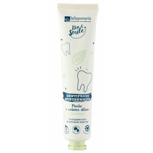 LASAPONARIA Bělicí zubní pasta WonderWhite Máta a aktivní uhlí BIO 75 ml obraz