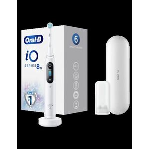 ORAL-B iO Series 8 White Alabaster elektrický zubní kartáček s magnetickou technologií iO obraz