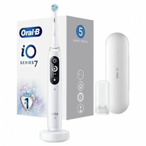 ORAL-B iO Series 7 White Alabaster Elektrický Zubní Kartáček S Magnetickou Technologií iO obraz