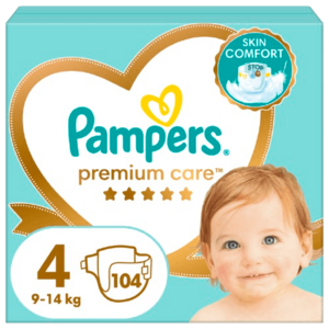 PAMPERS Premium Care plenky vel. 4, 9-14 kg, 104 ks obraz